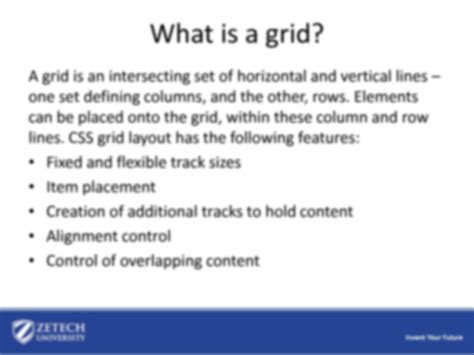 Basic concepts of grid layout .